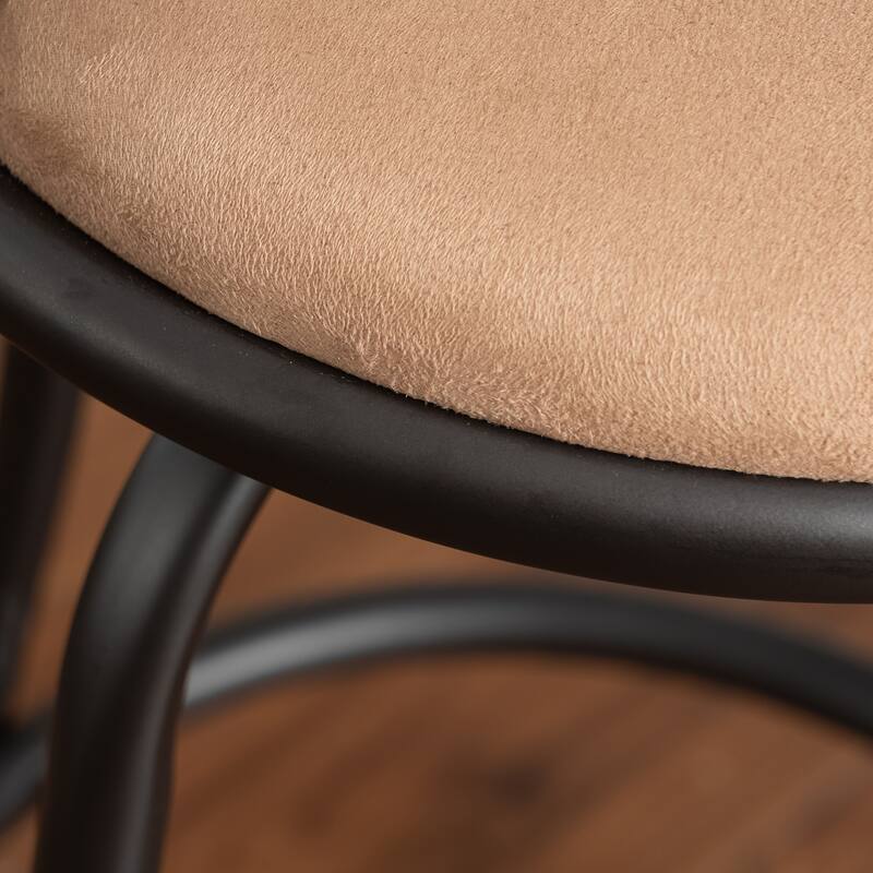 HomyLin Country Style Swivel Barstools for Kitchen Island Pub, Brown
