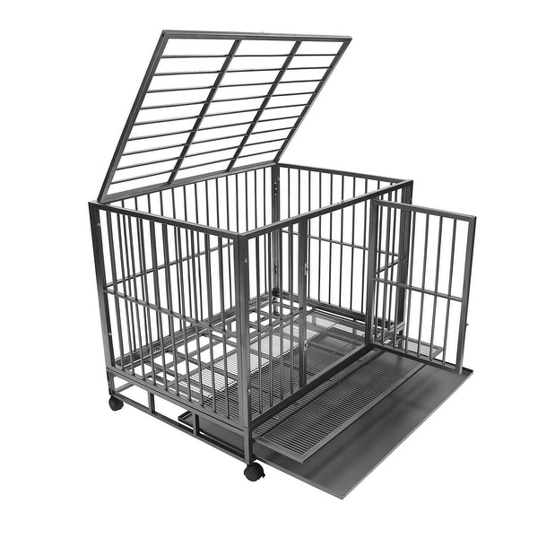 2 sided dog crate