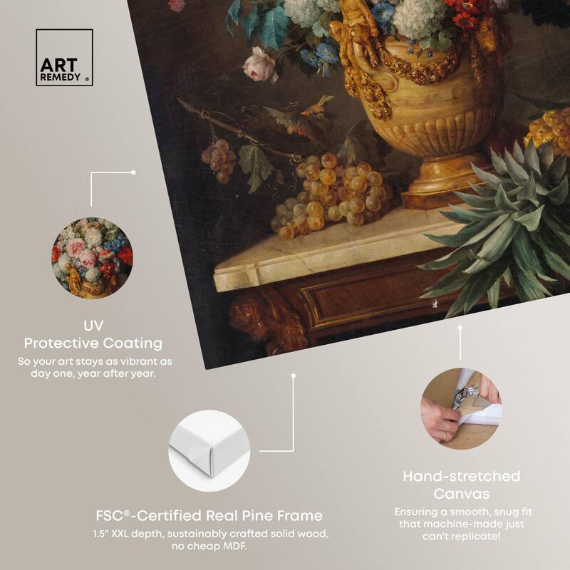 Vallayer 1789 Vase Canvas by Art Remedy, Gallery Wrapped