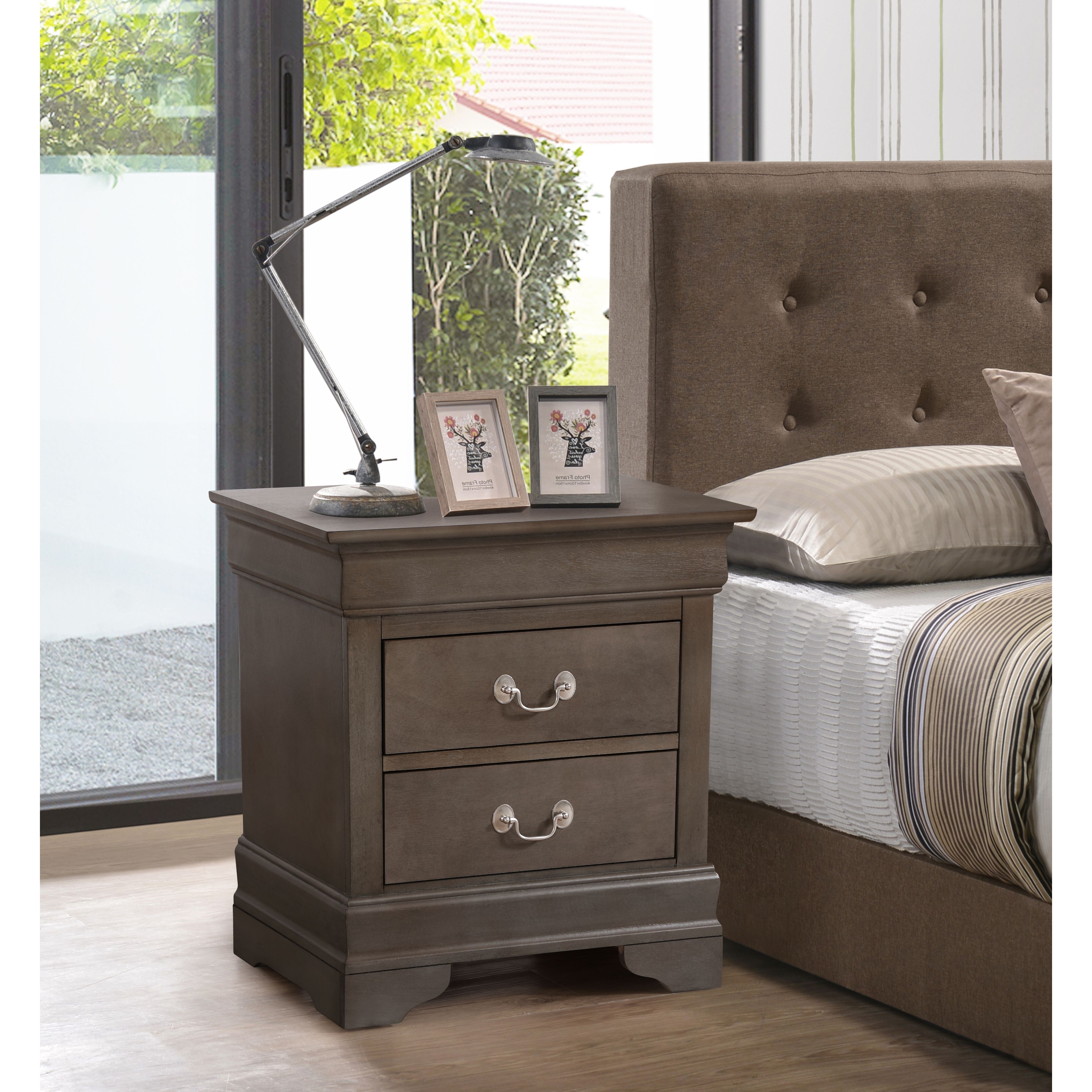 Louis Phillipe Traditional 2-drawer Wood Nightstand - On Sale - Bed Bath &  Beyond - 30297527