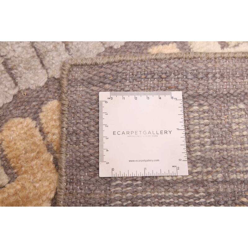 ECARPETGALLERY Hand-knotted Tangier Taupe Wool Rug - 8'11 x 12'3
