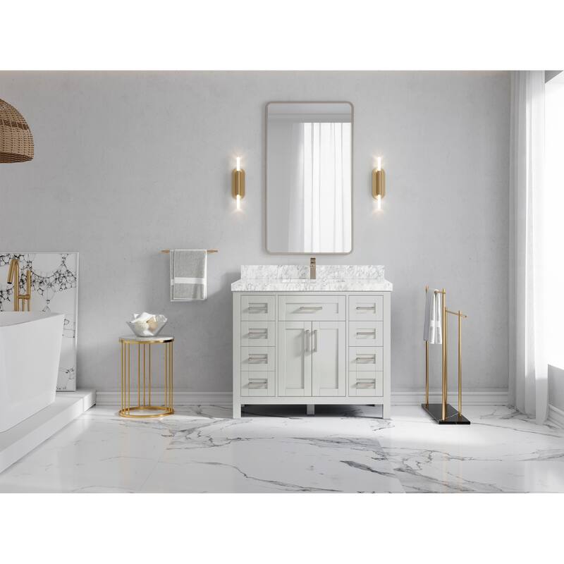 Willow Collections 42 in. W x 22 in. D Cambridge Single Sink Bathroom Vanity with Countertop
