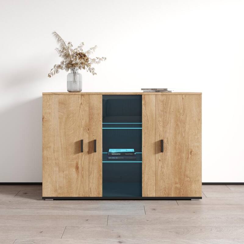 Soho S7 3D Modular Modern 47-inch Sideboard - Oak