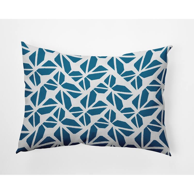 Kaleidoscope Graffiti Accent Pillow - Unreal Teal - 14" x 20"