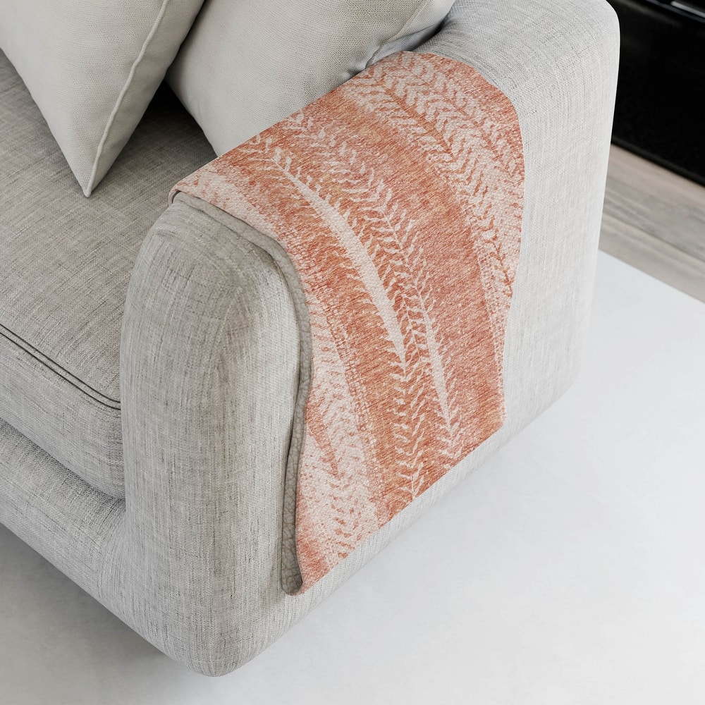 Premium Machine Washable Contemporary Sherpa Throw Blanket