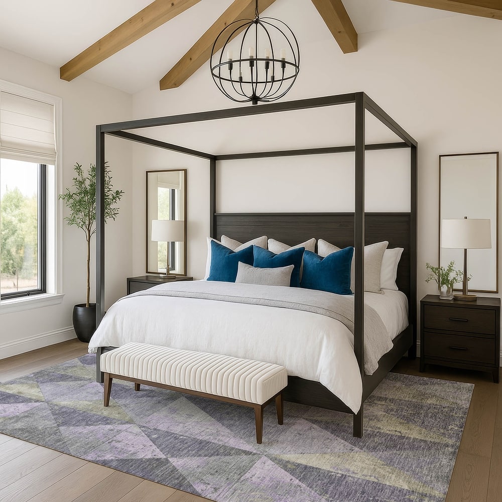 Premium Washable Super Soft Diamond Mosaic Mayfield Rug