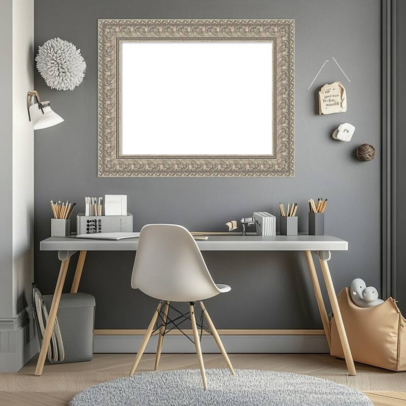 Sydney Silver Framed Dry Erase Magnetic Board
