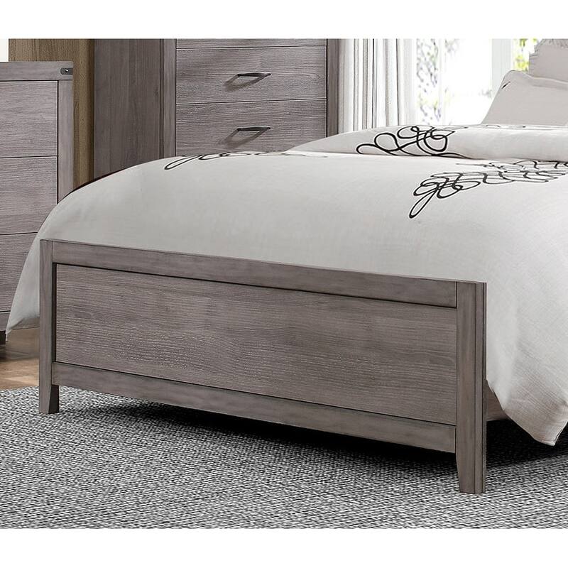 Brownish Gray Finish Twin Size Panel Bed 1pc Faux Leather Upholstered Headboard Industrial Design Bedroom Furniture