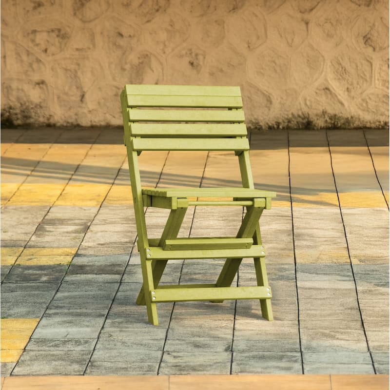 Las Cabos Fully Assembled All-Weather Outdoor Folding Bistro Set - 3-piece