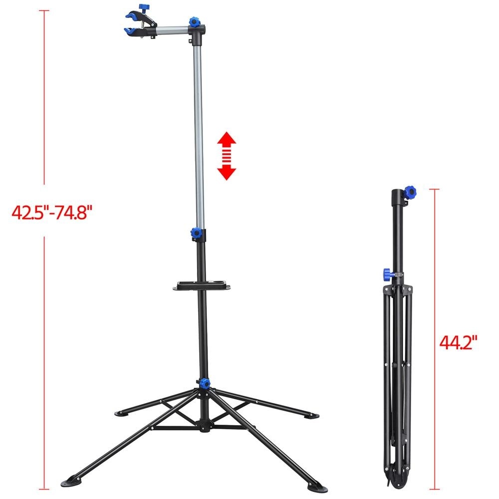 Yaheetech pro mechanic bicycle repair workshop stand maintenance rack with tool top