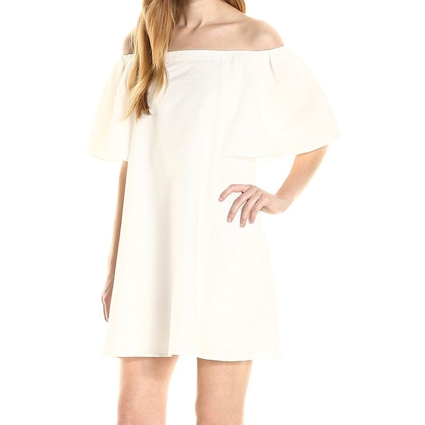 halston heritage white dress