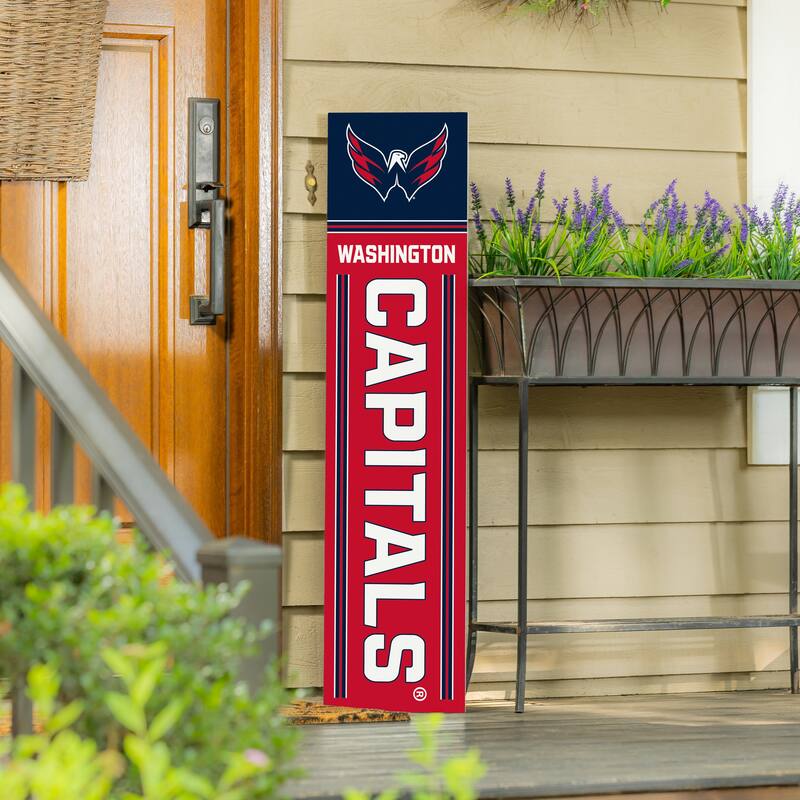 47" Double Sided Seasonal Porch Leaner, Washington Capitals - 47" x 11.25"
