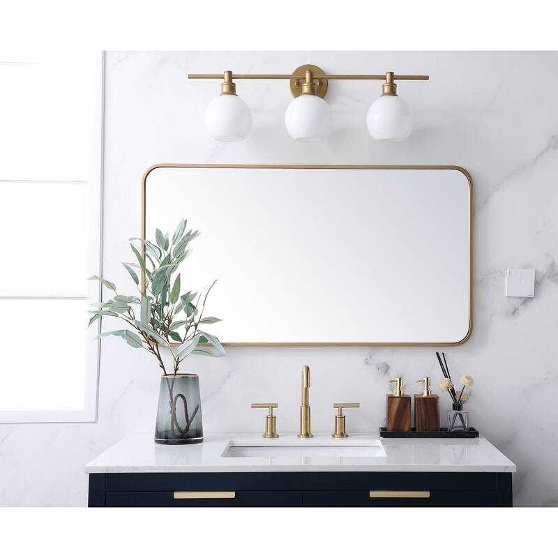 Elegant Lighting MR802240 Evermore 40" W x 22" H Contemporary