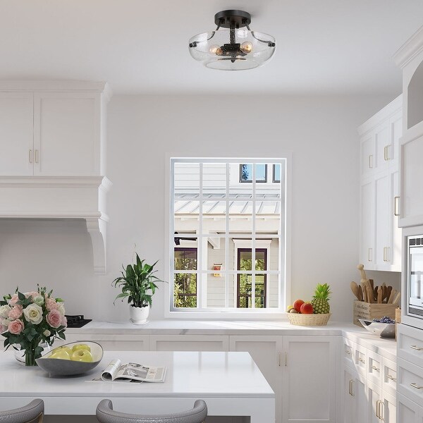 Designer flush store mount lights