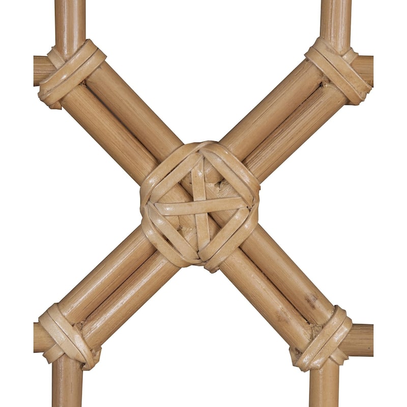 Handmade Natural Wood And Rattan Headboard by East at Main