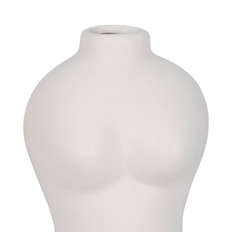Contemporary Torso Vase - Sculptural Body Form Vase for Home Decor