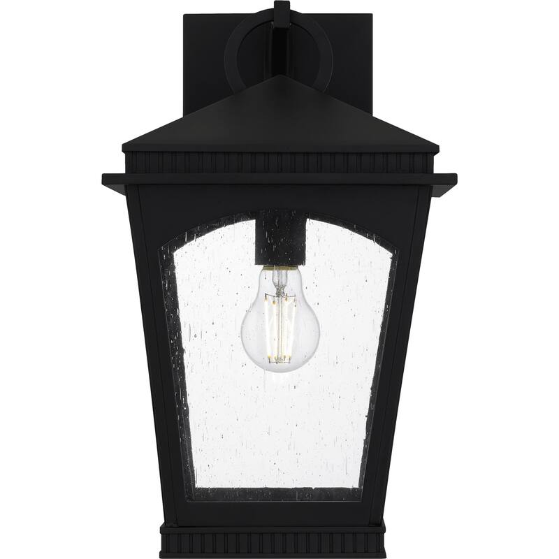 Huck 1-Light Earth Black Outdoor Wall Lantern