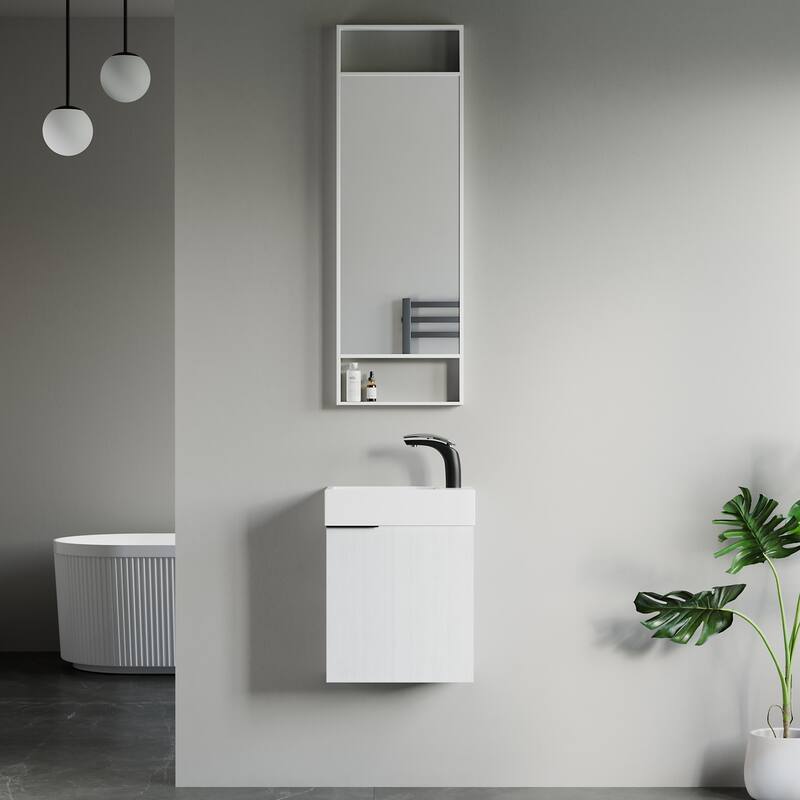 Dowell 18" Series 011 Vanity Set - White Porzelain