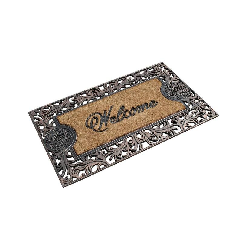 A1HC Natural Coir and Rubber doormat 23"X38"