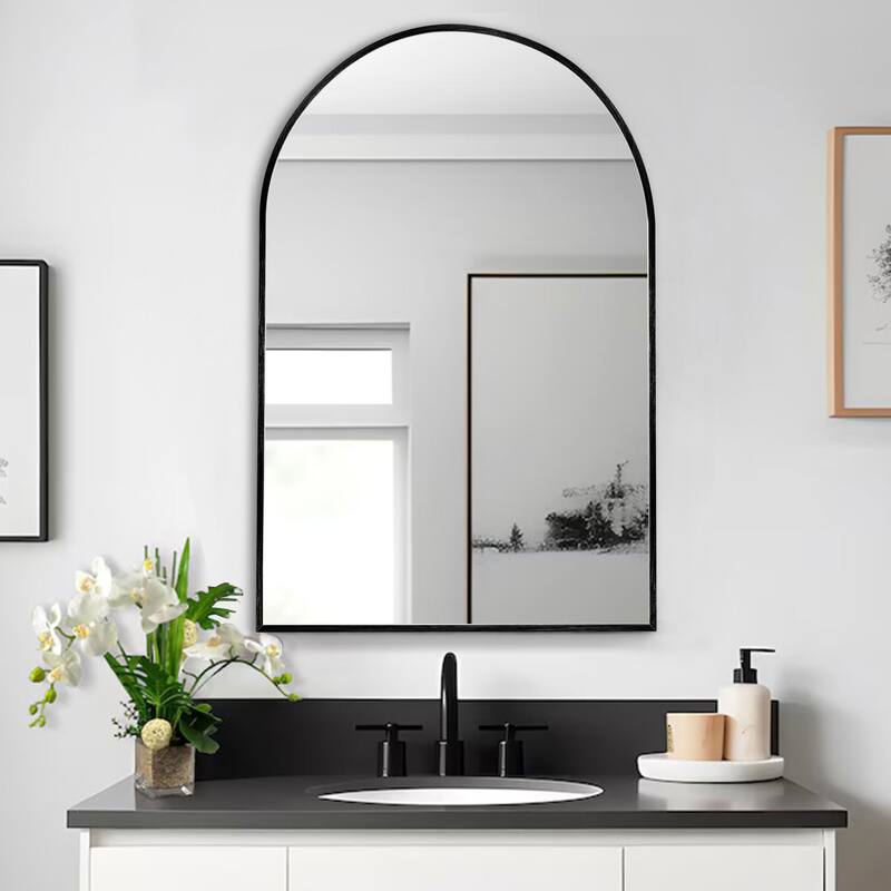 Modern Arch Bathroom Wall Mounted Vanity Mirror