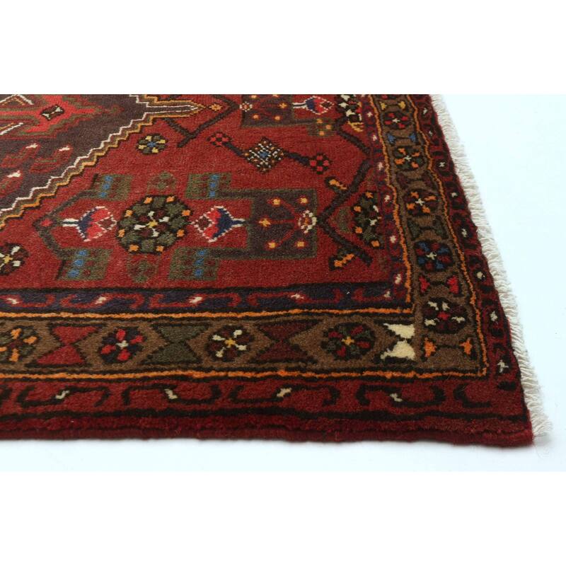 ECARPETGALLERY Hand-knotted Andelz Red Wool Rug - 3'3 x 5'6