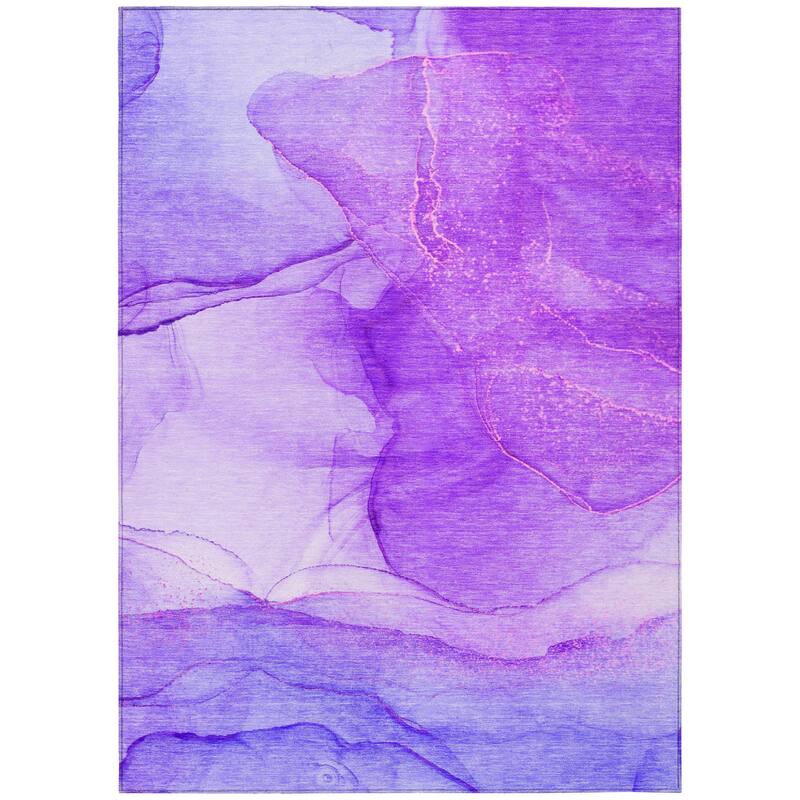 Almisi Contemporary Abstract Weather Resistant Timeless Fusion Outdoor Rug