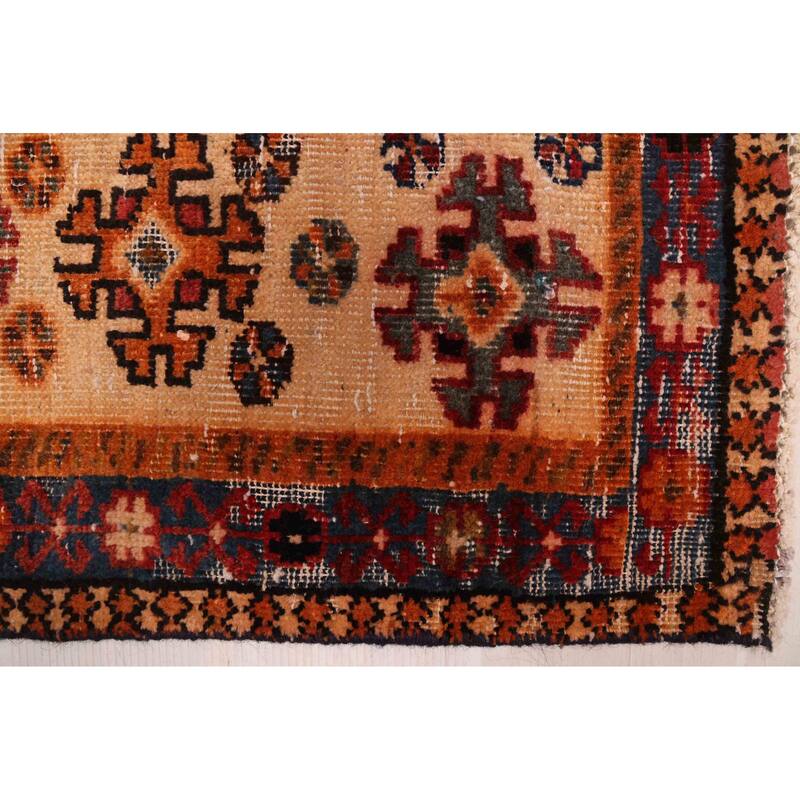 ECARPETGALLERY Hand-knotted Melis Vintage Red Wool Rug - 4'9 x 7'5