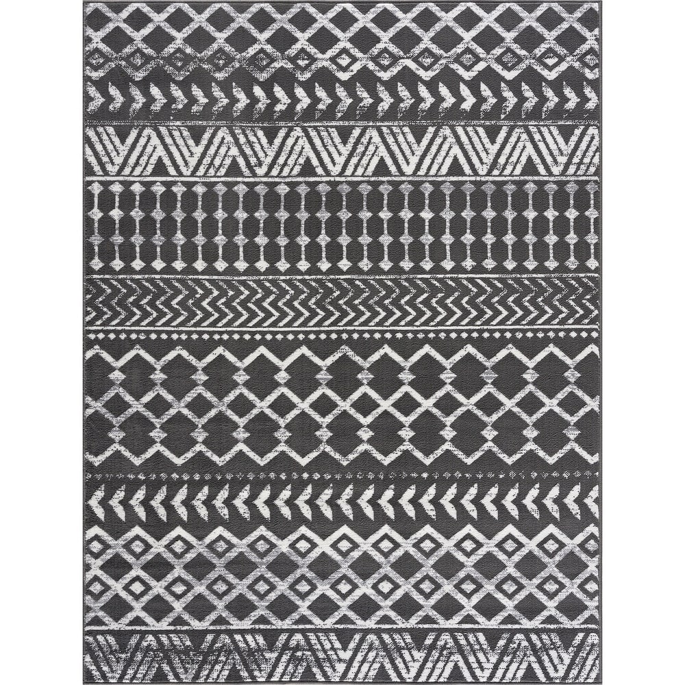 Beverly Rug Diamond Moroccan Bohemian Trellis Indoor Area Rug