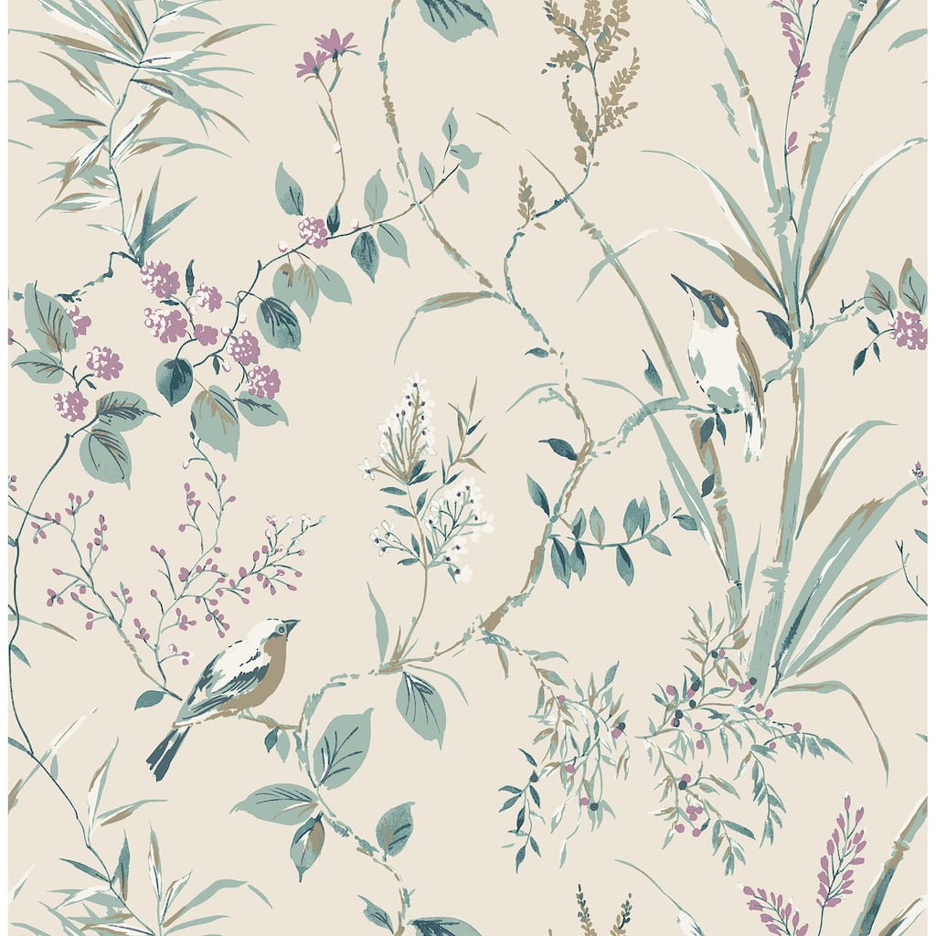 Fine Decor Mariko Teal Botanical Wallpaper
