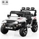 preview thumbnail 1 of 33, Kids Electric Vehicle for Ages 3-6, Soft Start, LED Lights, Bluetooth White