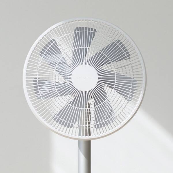 Shop Smartmi Standing Oscillating Pedestal Fan 2 2s Dc Motor Quiet Fans Built In Lithium Ion Battery Cordless 4 Power Setting Overstock 31813469