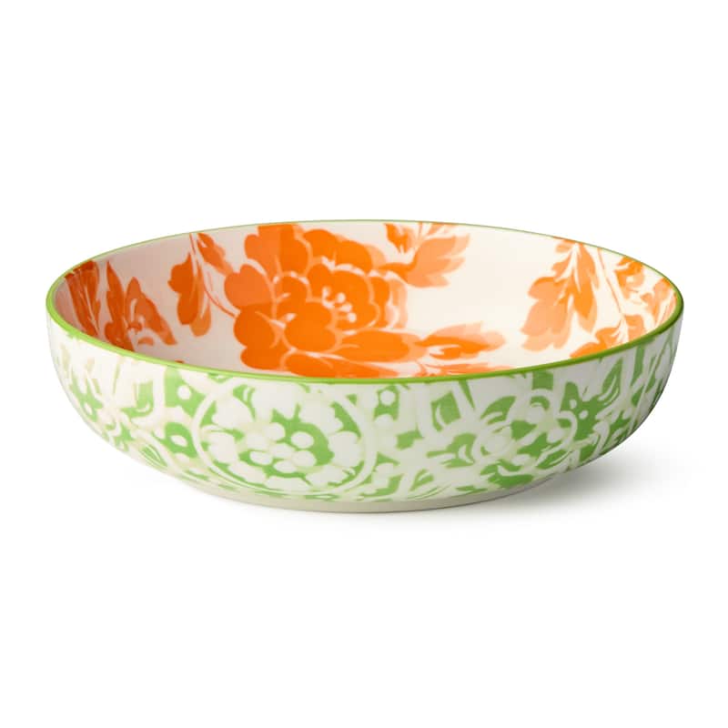 Certified International Pavillion 48 oz. Soup/Cereal Bowls, Set of 6 Assorted Designs - 8.50"L x 8.50"W x 2.00"H