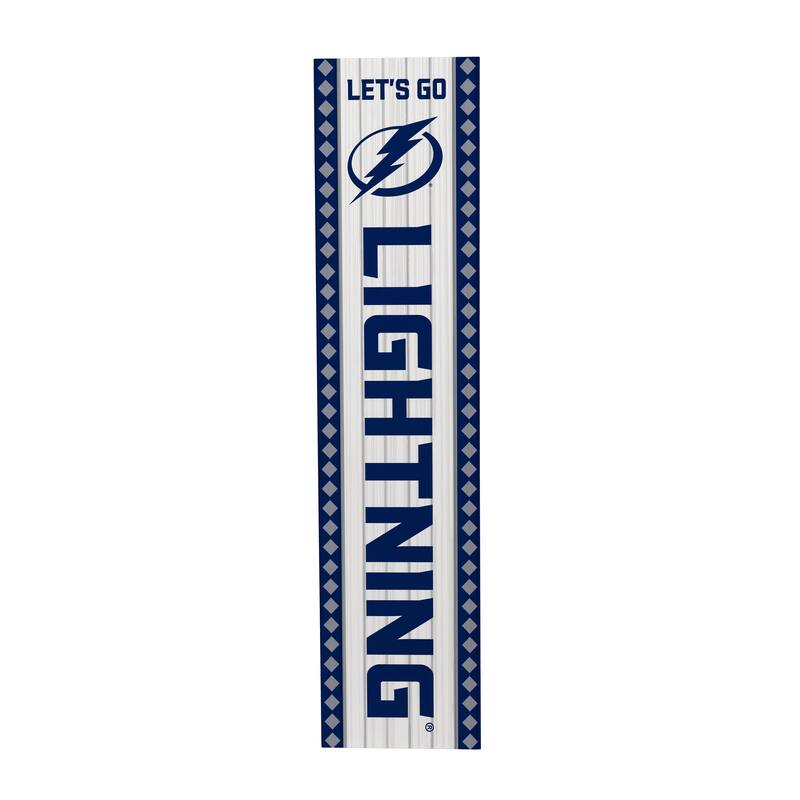 47" Double Sided Seasonal Porch Leaner, Tampa Bay Lightning - 47" x 11.25"