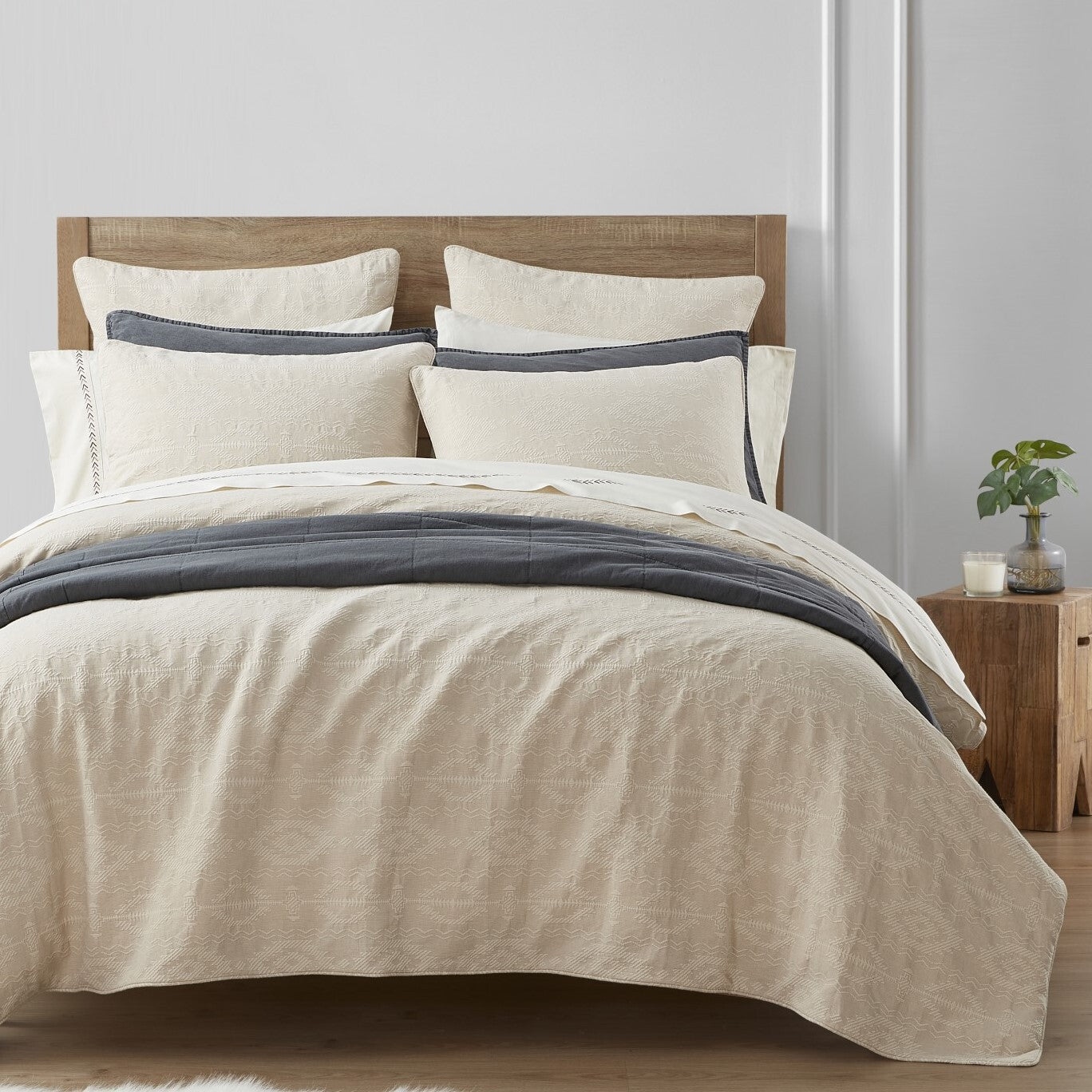 HiEnd Accents Tempe Matelasse Aztec Jacquard Modern Rustic 27x27 inch Euro Sham