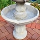 preview thumbnail 3 of 9, Sunnydaze Birds' Delight Outdoor Garden Water Fountain Bird Bath - 35-Inch