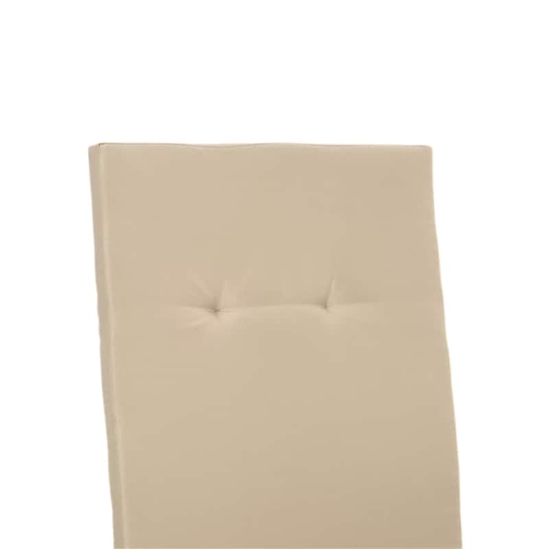 Beige Outdoor Porch Swing Cushions Two Piece Patio Seat and Back Cushions for Bench Chairs and Swings