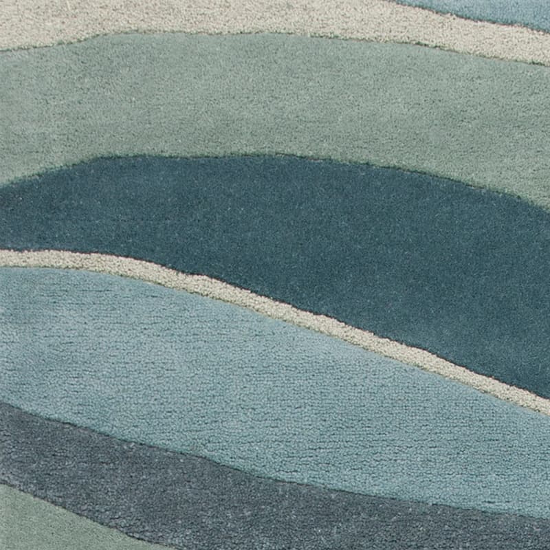 Domani Rugs Eternity Ocean Landscapes Textured High-low Wool Area Rug