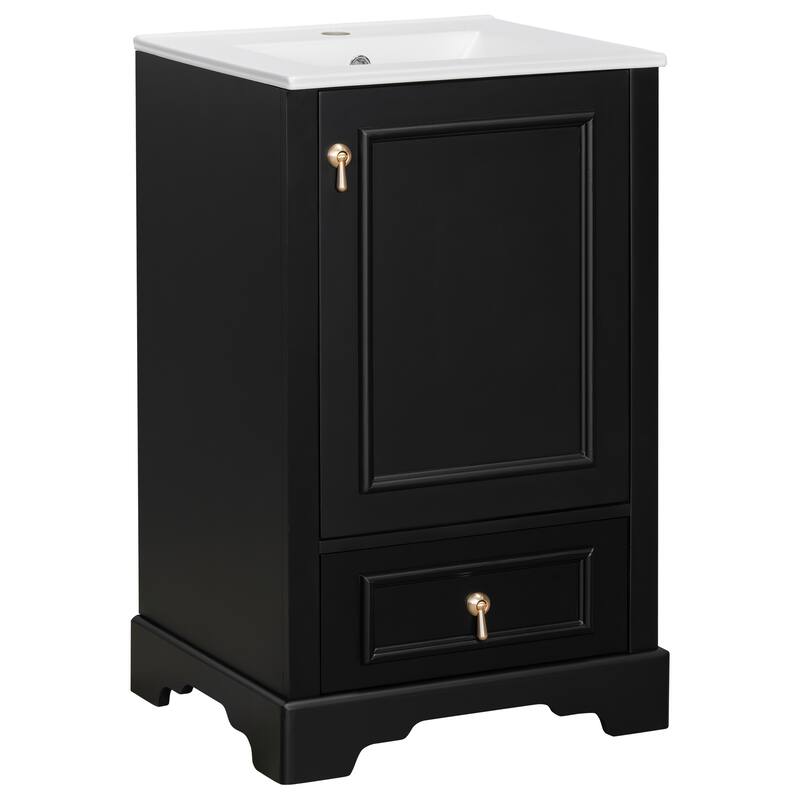 20 Inch Bathroom Vanity with Ceramic Sink