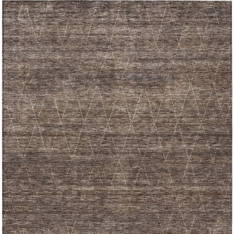 HomeRoots Geometric Transitional Rectangle Outdoor Rug