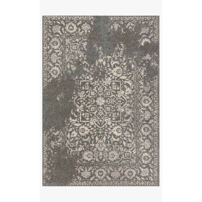 Alexander Home Brentley Traditional Distressed Medallion Area Rug
