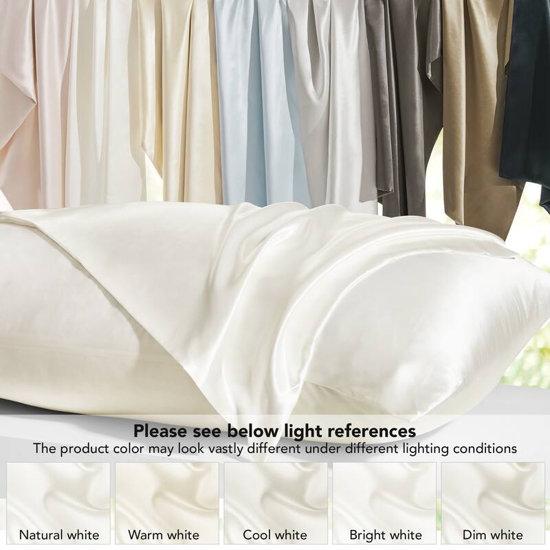 Deconovo 100% Pure Mulberry Silk Pillowcase With 22 Momme 6A High Grade Fibers