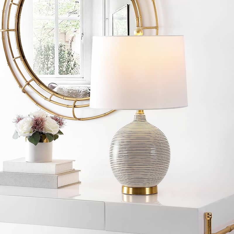 SAFAVIEH Lighting Kremp 23" Table Lamp W/ USB - 14"W x 14"D x 23"H