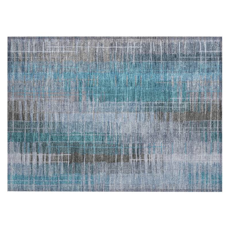 Machine Washable Indoor/ Outdoor Contemporary Aaron Chantille Rug