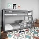 preview thumbnail 21 of 37, Max and Lily Twin over Twin Low Bunk with Guard Rails Grey 2 Guard Rails