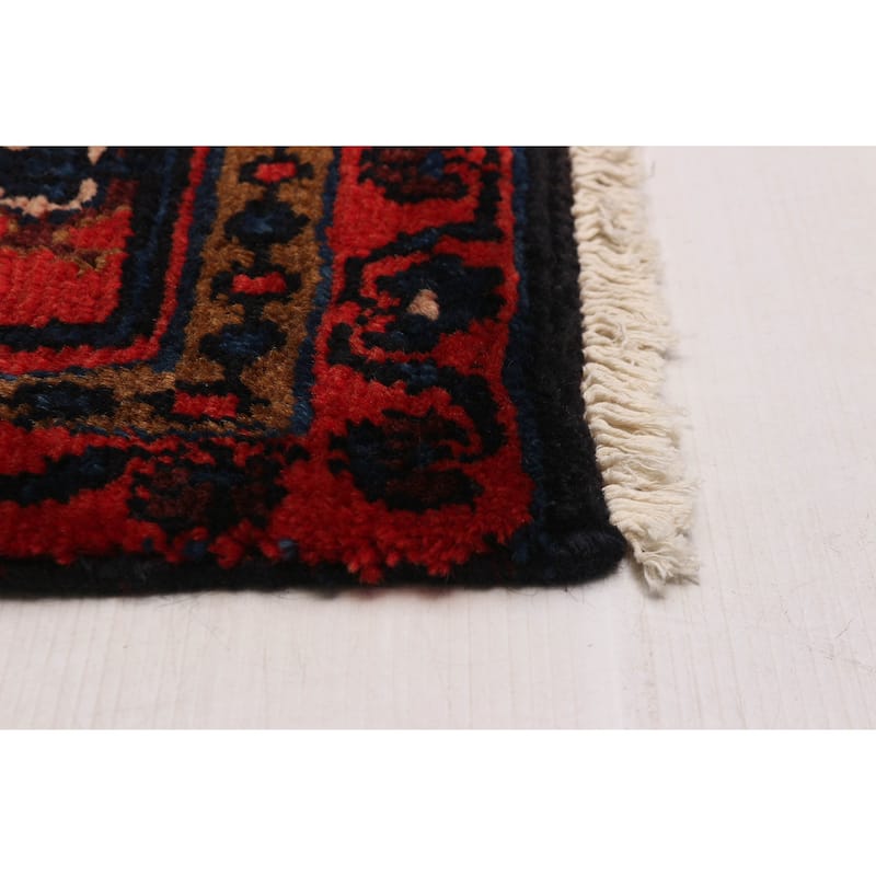 ECARPETGALLERY Hand-knotted Andelz Black, Red Wool Rug - 3'3 x 5'2