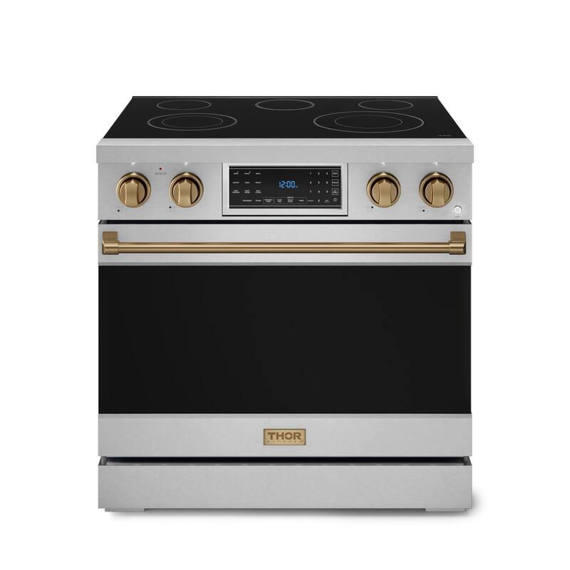 Thor Kitchen RSE36 Gordon Ramsay 6 Cu. Ft. Free Standing Electric - Stainless Steel / Bronze