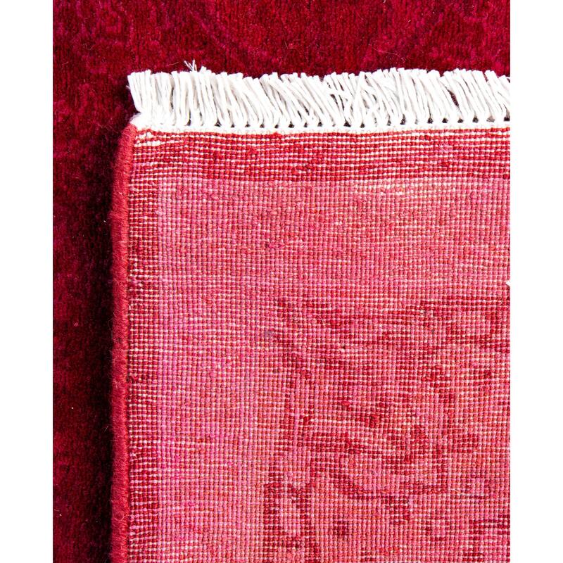 Overdyed One-of-a-Kind Hand-Knotted Area Rug - Purple - 3' 2" x 5' 4"