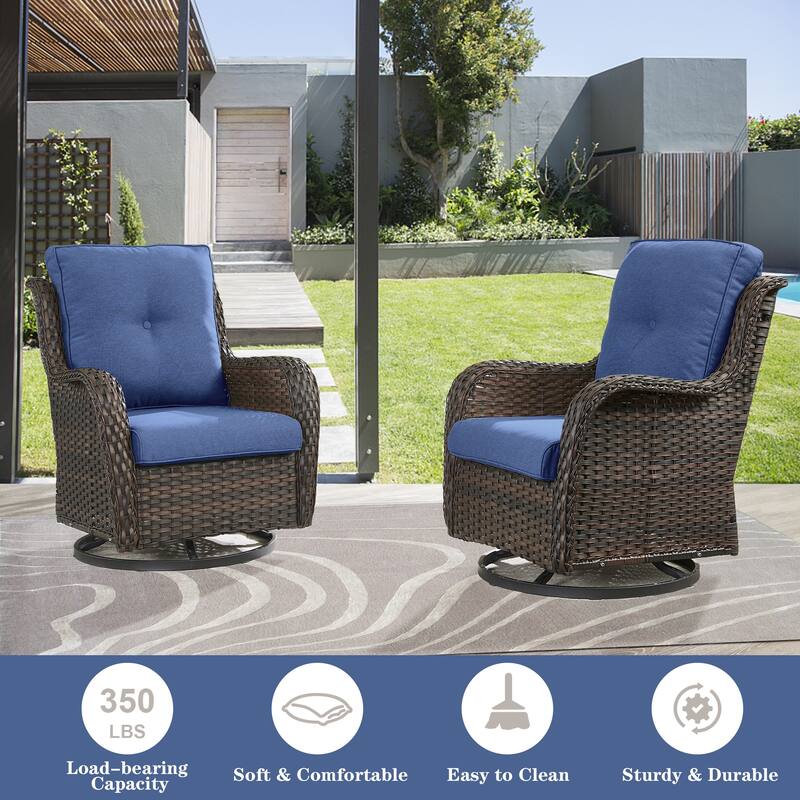 Gymojoy Outdoor Furniture Set with 50,000 BTU Fire Pit Table