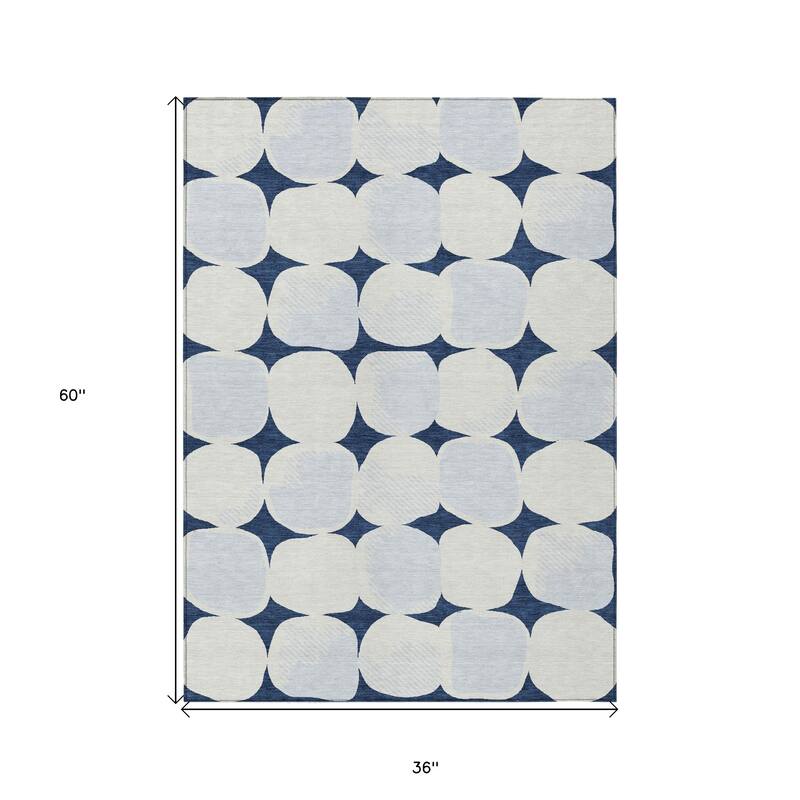 HomeRoots Abstract Transitional Rectangle Outdoor Rug