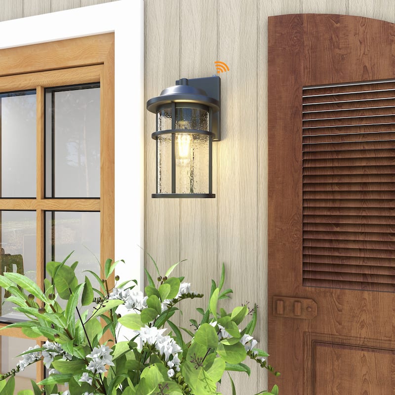 2Pack-1 Light Outdoor Wall Light Dusk to Dawn - 6.61"x7.95"x12.28"